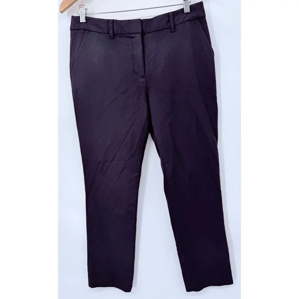 Tory Burch Wool Blend Skinny Dress Pants Navy Blue size 6